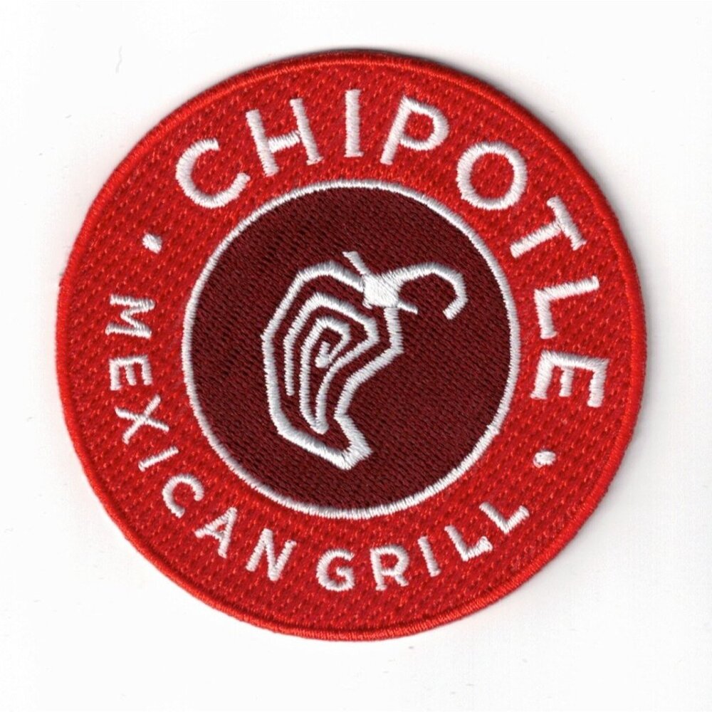 Chipotle Mexican Grill Embroidered 3in Iron / Sew-On Patch